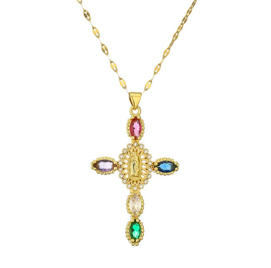 Collar cruz Olivo